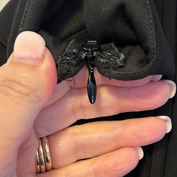 Ladies Evan Picone (Black Label) Black empire waist black formal dress Size 12 - Picture 3 of 9